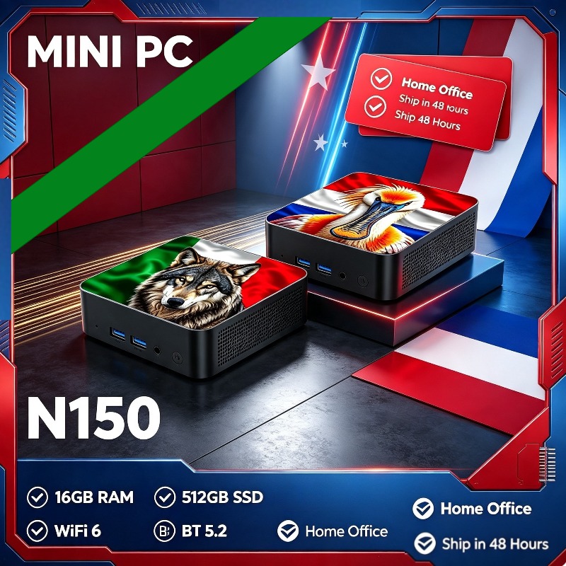 Ssd 1Tb - Intel Core N150 Neuer Gaming-Portable-Desktop, 16GB