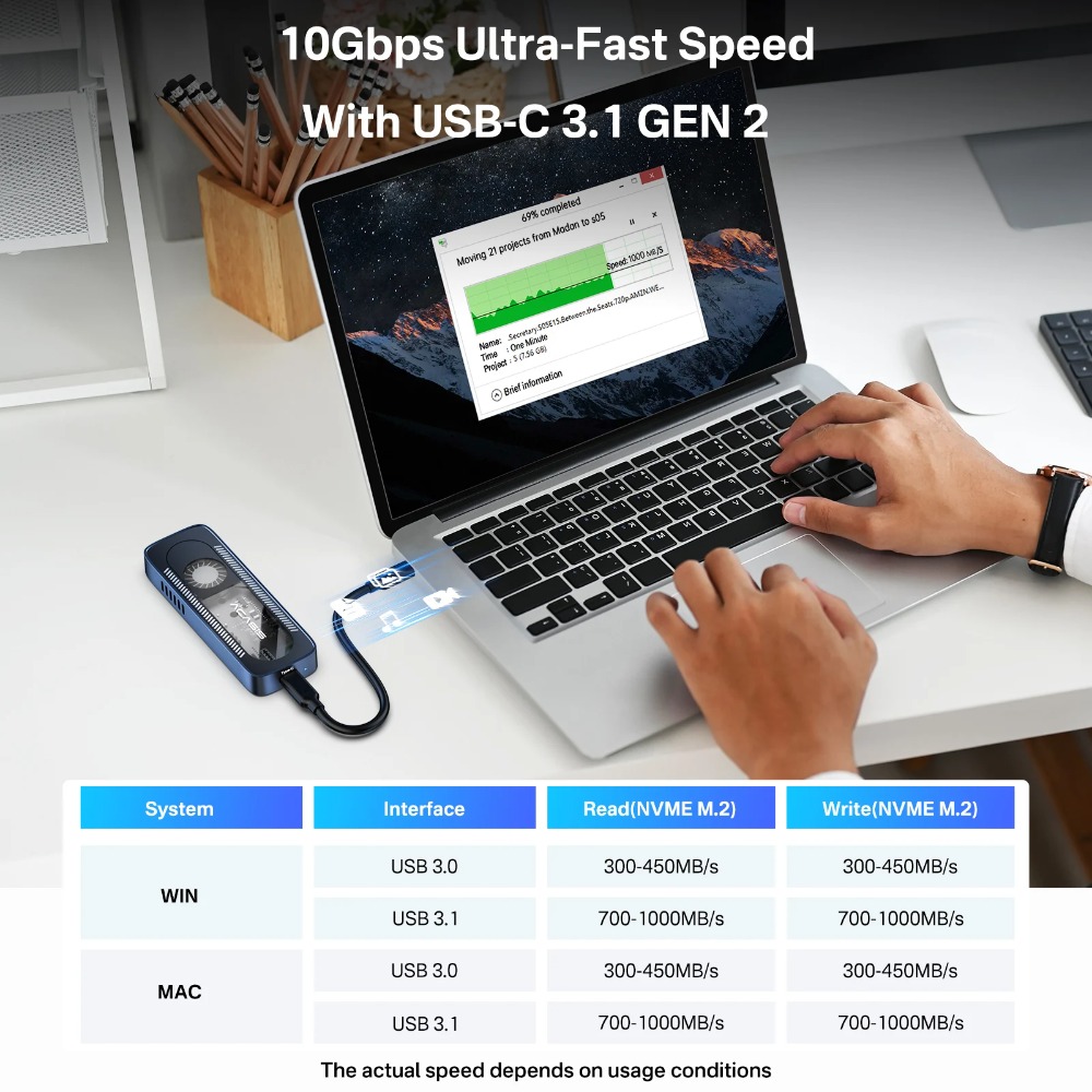 ACASIS 10Gbps M.2 NVME SSD-Geh – 8Tb M2 Nvme Ssd Bewertung und Preis